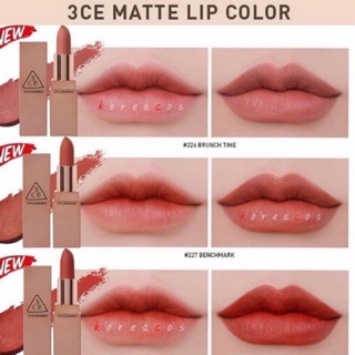 [Có bill] Son Lì 3CE Matte Lip Color - HÀNG CHÍNH HÃNG