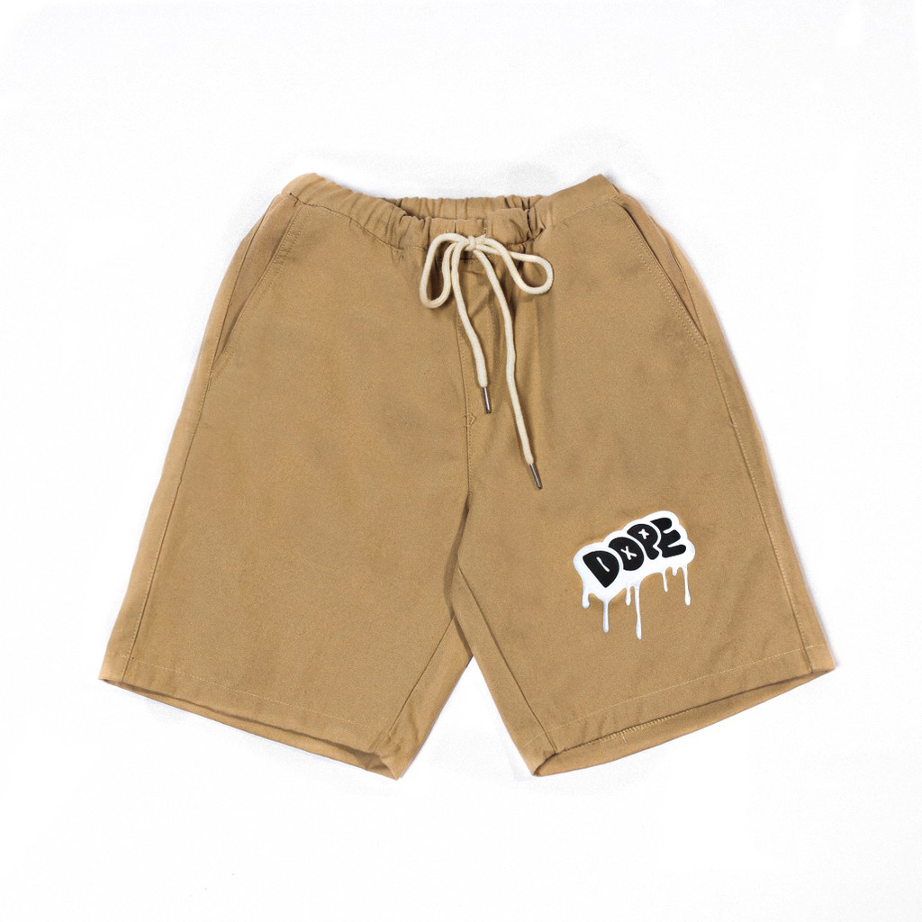 Quần đùi ngắn lưng thun Nam Nữ Kaki co giản short phản quang unisex Local Brand chính hãng Midori M Studio