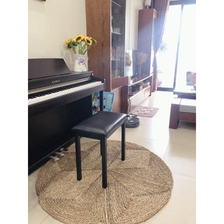 [Giá siêu rẻ] Thảm cói hoa sao - D120cm
