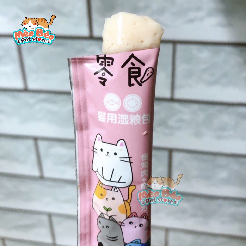 Súp thưởng cho mèo SHIZUKA , CATFOOD thanh 15g - vị cá ngừ, gà, cá tuyết