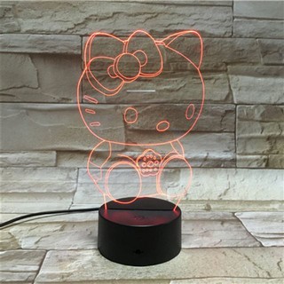 Đèn Ngủ 3D HÌnh Hello Kitty