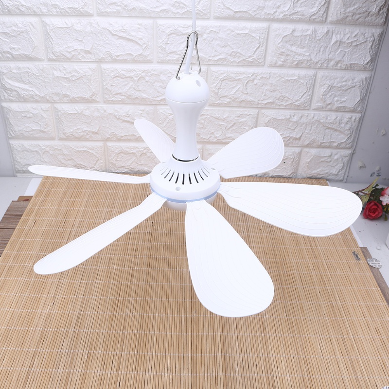 Quạt Trần Mềm Một Tốc Độ 220V 20W 6 Flabellums 20.4in Phích Cắm US Cho Phòng Ngủ