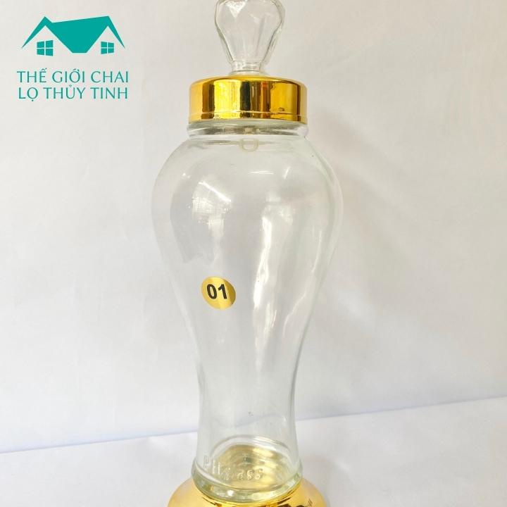 Bình thủy tinh 🐯 1-2-3-4-5-6L-7.5L 🐯 sâm Phú Hoà có vòi không vòi ngâm sâm nấm linh chi -