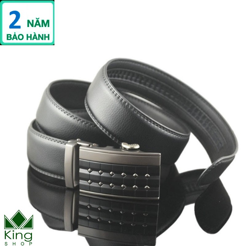Thắt Lưng Dây Nịt Nam Da Bò 100% Khóa Tự Động Cao Cấp N11 - Đồ Da Kingshop