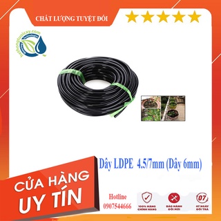 Dây PE 6 mm (4/7mm) - Dây Béc tưới cây - Ống nhựa PE đen