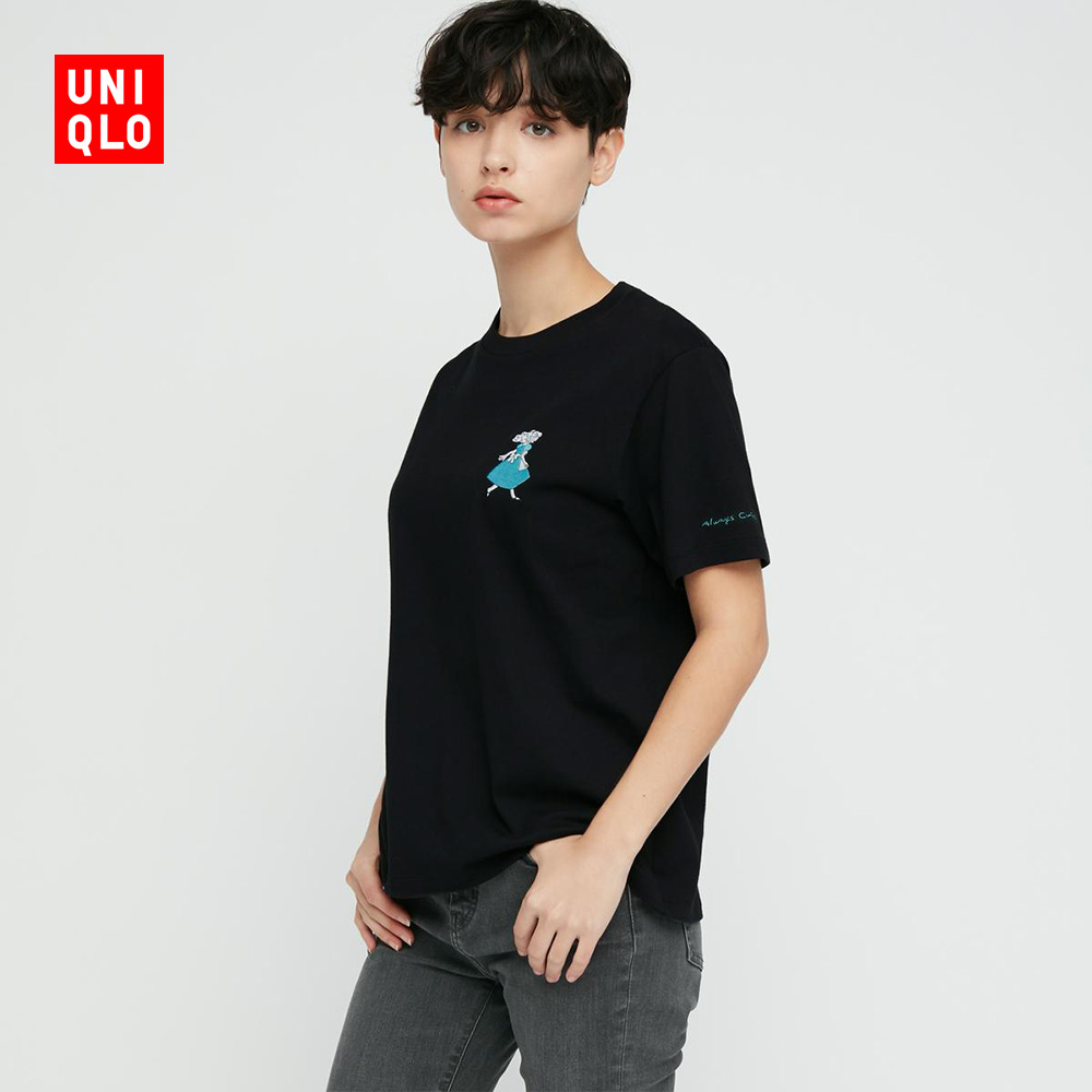 UNIQLO Áo Thun Tay Ngắn In Hình Alice In Wonderland (43792)