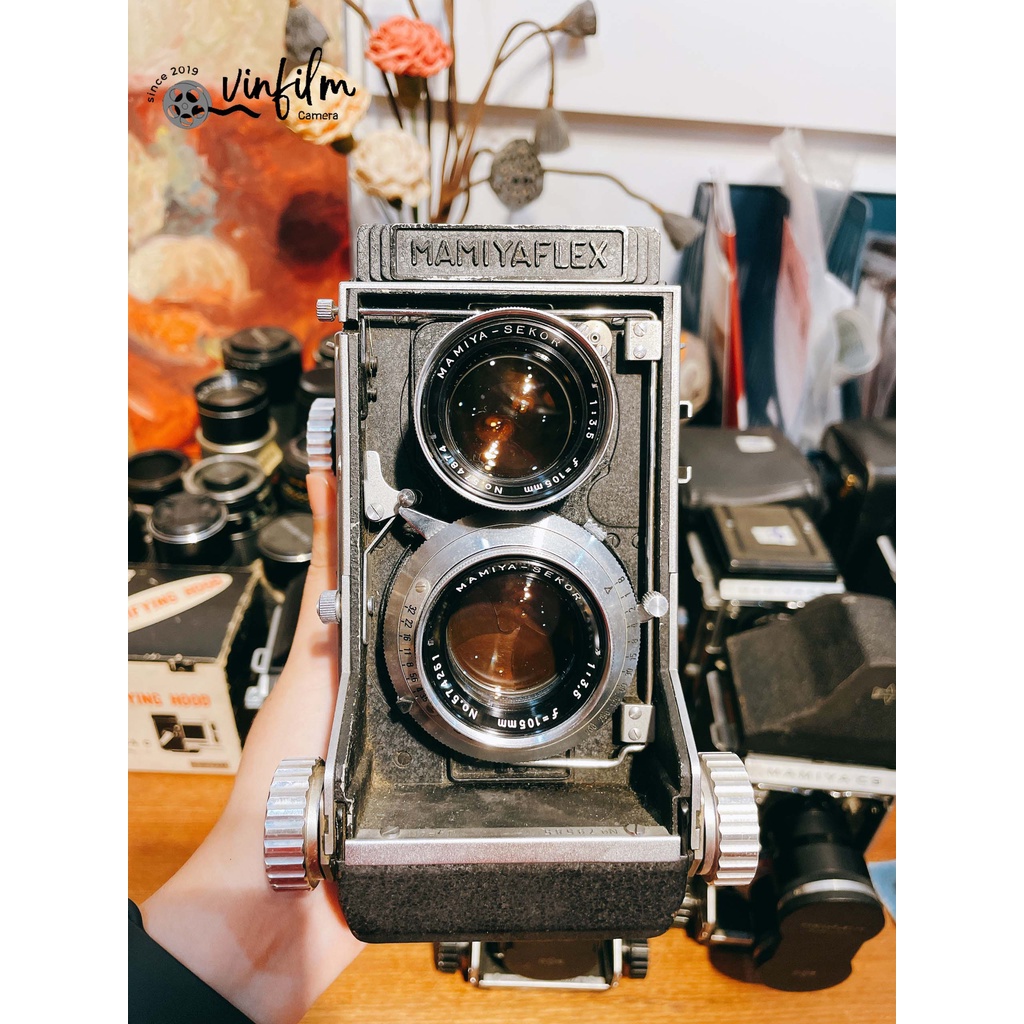 Ống kính lens máy ảnh film TLR Mamiyaflex Mamiya C2, C3