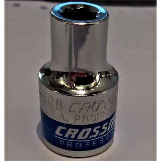 Đầu tuýp lẻ 6 góc viền xanh 1/2 inch crossman