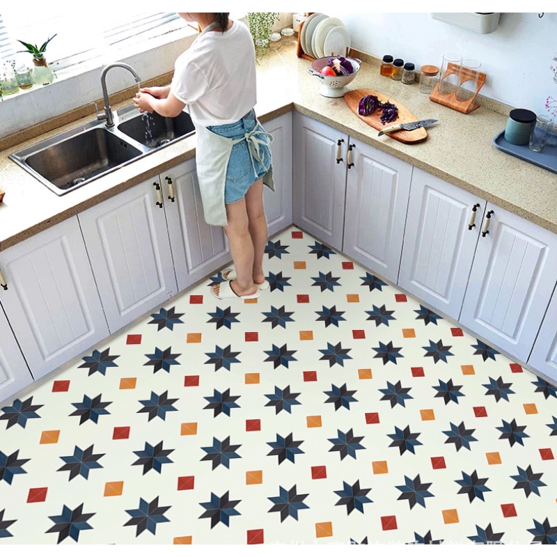 1 mét decal giấy dán nền dán sàn nhà Ô TÁM CÁNH HS2006