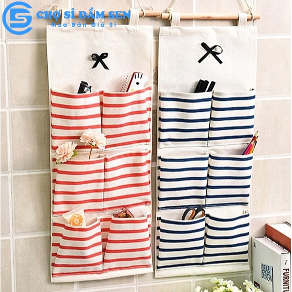 Túi vải treo tường chia ngăn ngăn lưu giữ vật dụng gọn gàng và tiết kiệm không gian G103-TuiVai