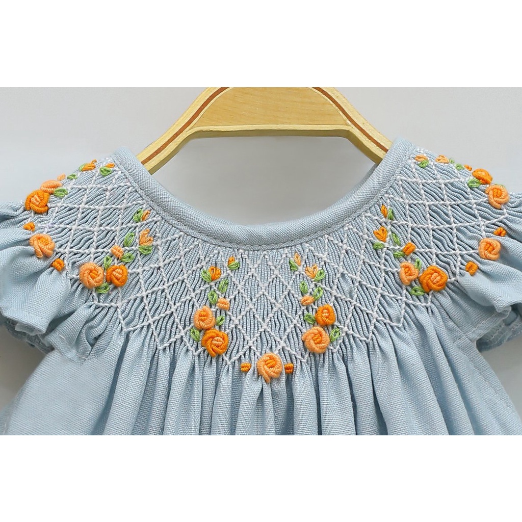 ĐẦM SMOCK XANH NGỌC