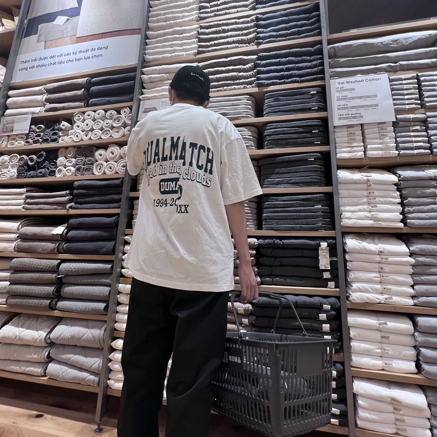 Áo Thun Tay Lỡ Xanh Lá DUALMATCH 100% Cotton 2023 𝘽𝙮.𝘾𝙖𝙢𝙘𝙖𝙢