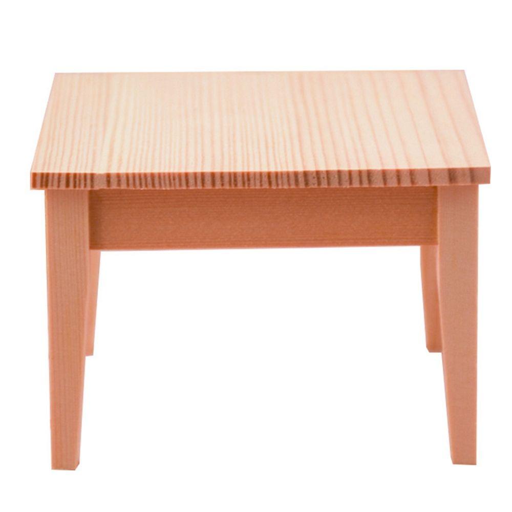 Mô Hình Bàn Gỗ Chất Lượng Cao Tỷ Lệ 1 / 12 Dùng Trang Trí Nhà Búp Bê