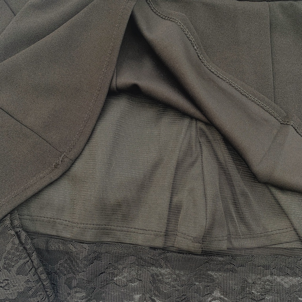 Chân váy nữ ngắn xòe tầng phối chân ren xinh đẹp CV411 SUTANO | BigBuy360 - bigbuy360.vn