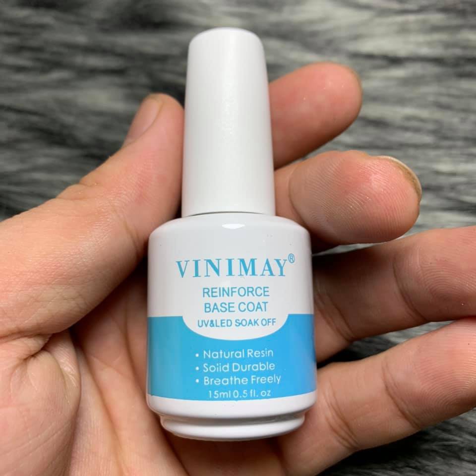 Bộ Vinimay Chính hãng  base, top, phá gel, lì, giọt sương, sơn cứng móng, top loang, kiềm dầu, top kim cương...