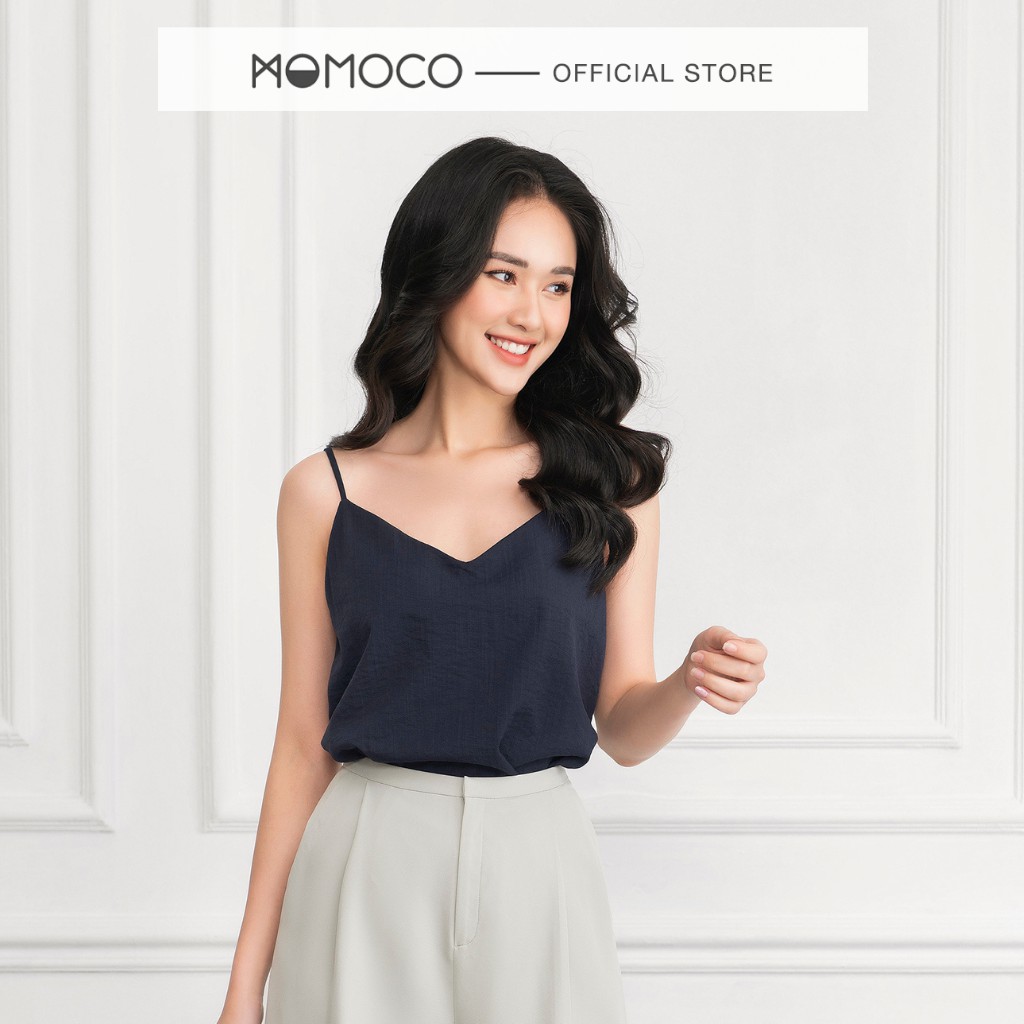 Áo Hai Dây Nữ MOMOCO ESSENTIALS Basic Camisole Chất Đũi Xước Mềm Mại - M2778