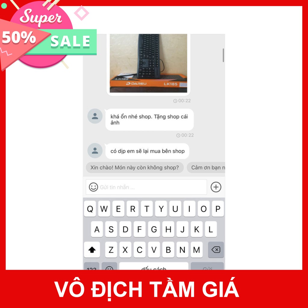 Bàn phím Dareu LK135 - Màu đen - Chống nước tuyệt đối - Chính hãng BH 24 tháng