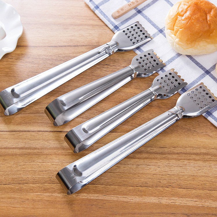 Kẹp inox Gắp Thức Ăn Cây Gắp Thực Phẩm Bánh Mì Bền Đẹp Tiện Lợi