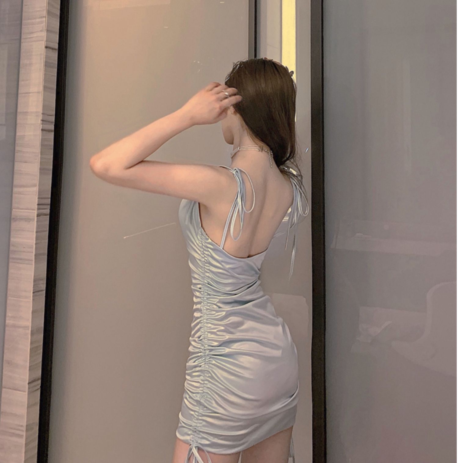 Xiaozhainv Đầm Nữ Hai Dây Ôm Dáng Thời Trang Quyến Rũ | BigBuy360 - bigbuy360.vn