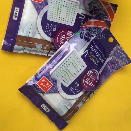 [Đồng giá 33k] Miếng treo thơm phòng xua muỗi, côn trùng hương lavender Sanada dễ dàng treo, dán ở mọi nơi Nhật Bản
