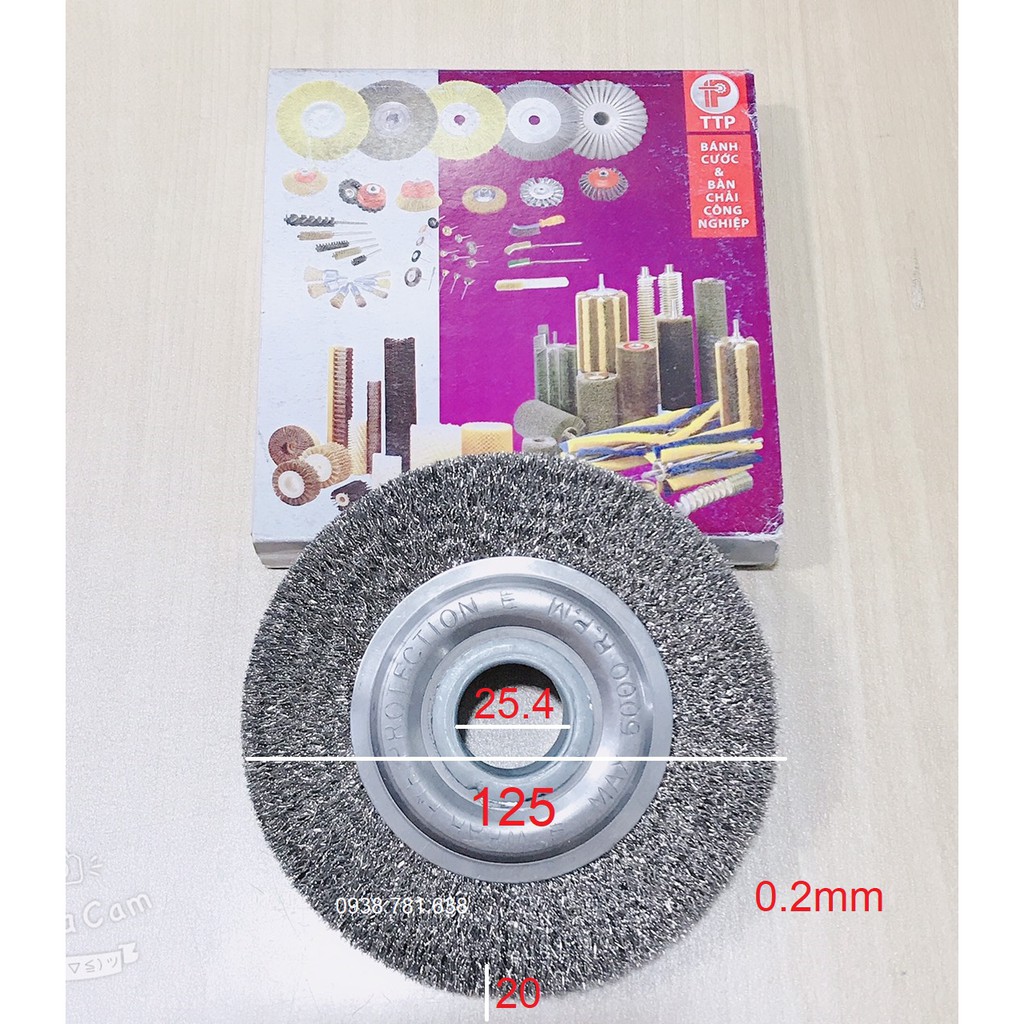 Bánh Cước Inox 125x20x25.4