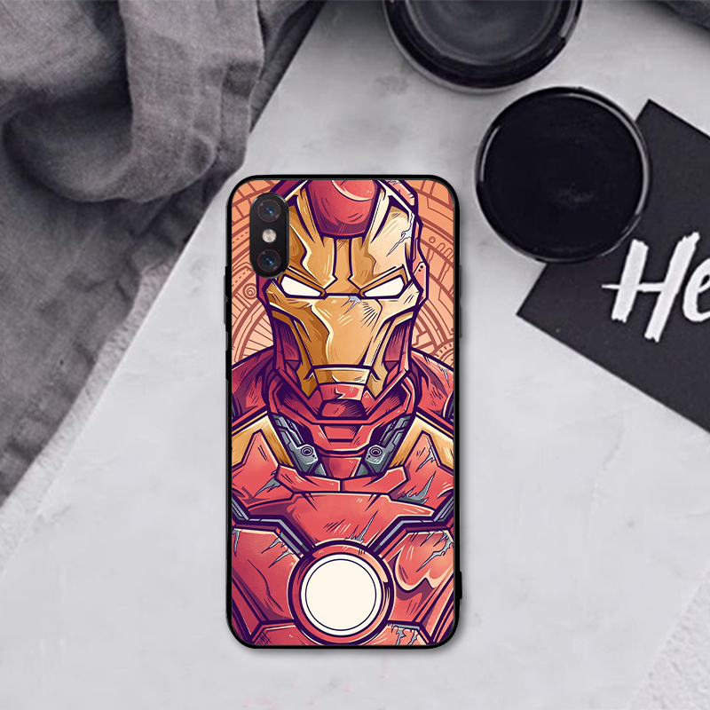 Ốp Lưng Mềm Phong Cách Iron Man Cho Xiaomi Mi 5x 6x A1 A2 A3 Lite Cc9 Cc9E Poco X3 Nfc Poco F2 Pro 32as