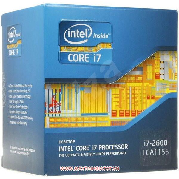 CPU INTEL CORE I7 2600 CŨ ( 3.4GHZ / 8M CACHE / 4 CORES - 8 THREADS )