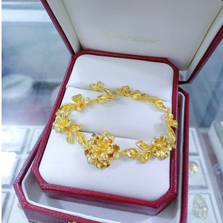 Vòng tay nữ hoa mai dây mềm cho cô dâu