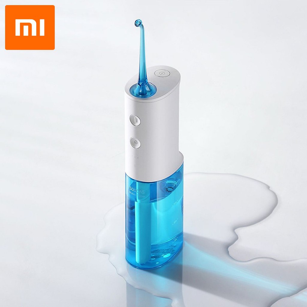 Máy tăm nước Xiaomi - Vệ Sinh Răng Miệng Xiaomi Soocas Portable Oral Irrigator W3 ( 1 Đầu Tăm) -Chín