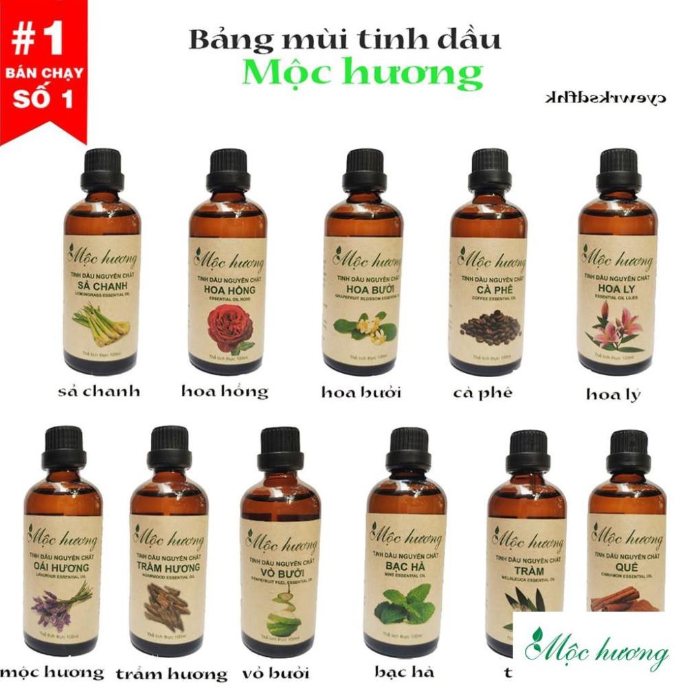 Tinh dầu 100ml Mộc hương nguyên chất có kiểm định (chọn mùi)