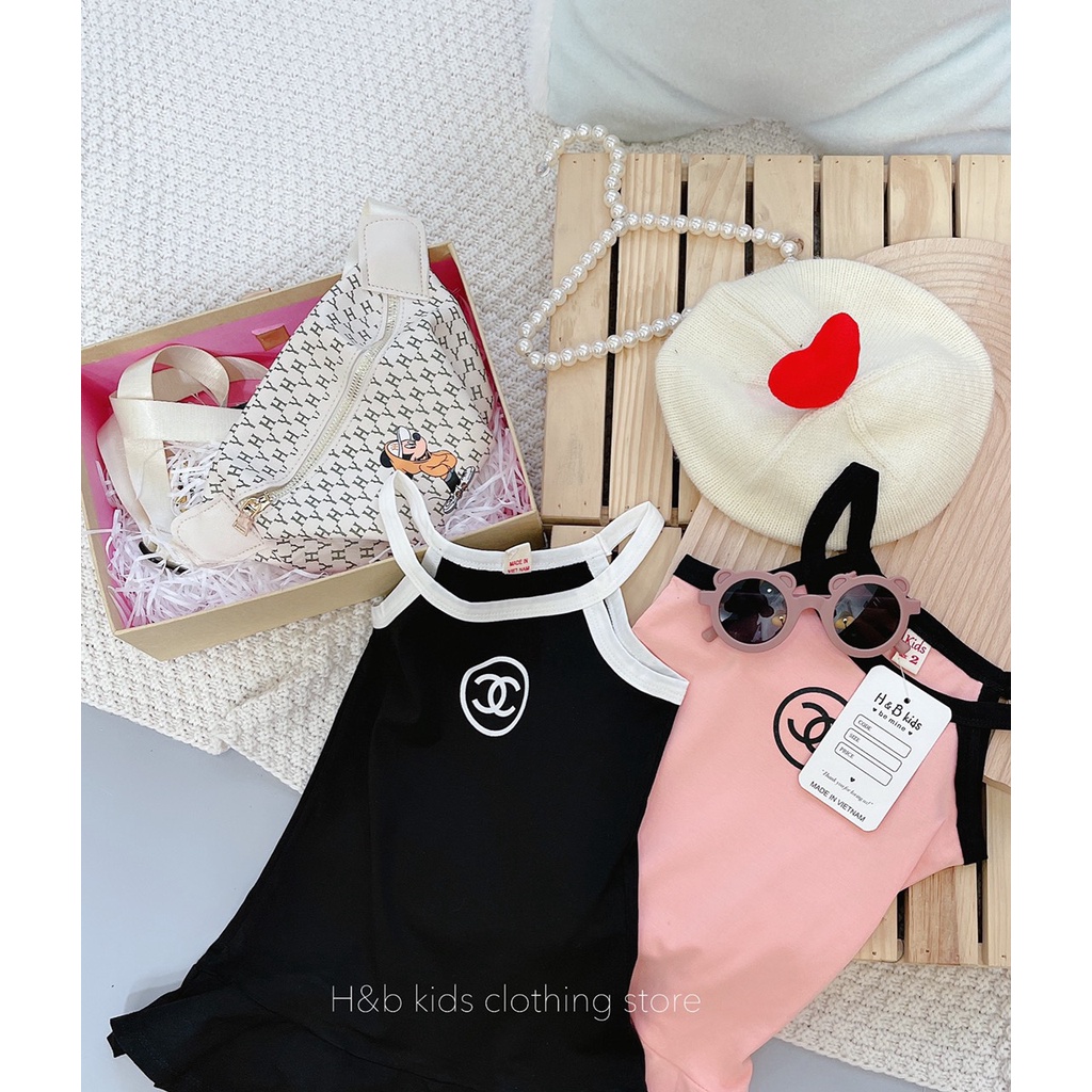 Váy Đuôi Cá 2 Dây  ⚡FREESHIP⚡ Chất Cotton Mềm Mịn Cho Bé Gái Thoải Mái, Sang Chảnh