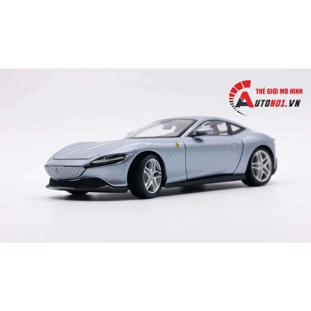 MÔ HÌNH XE FERRARI ROMA SILVER 1:24 BBURAGO 7926