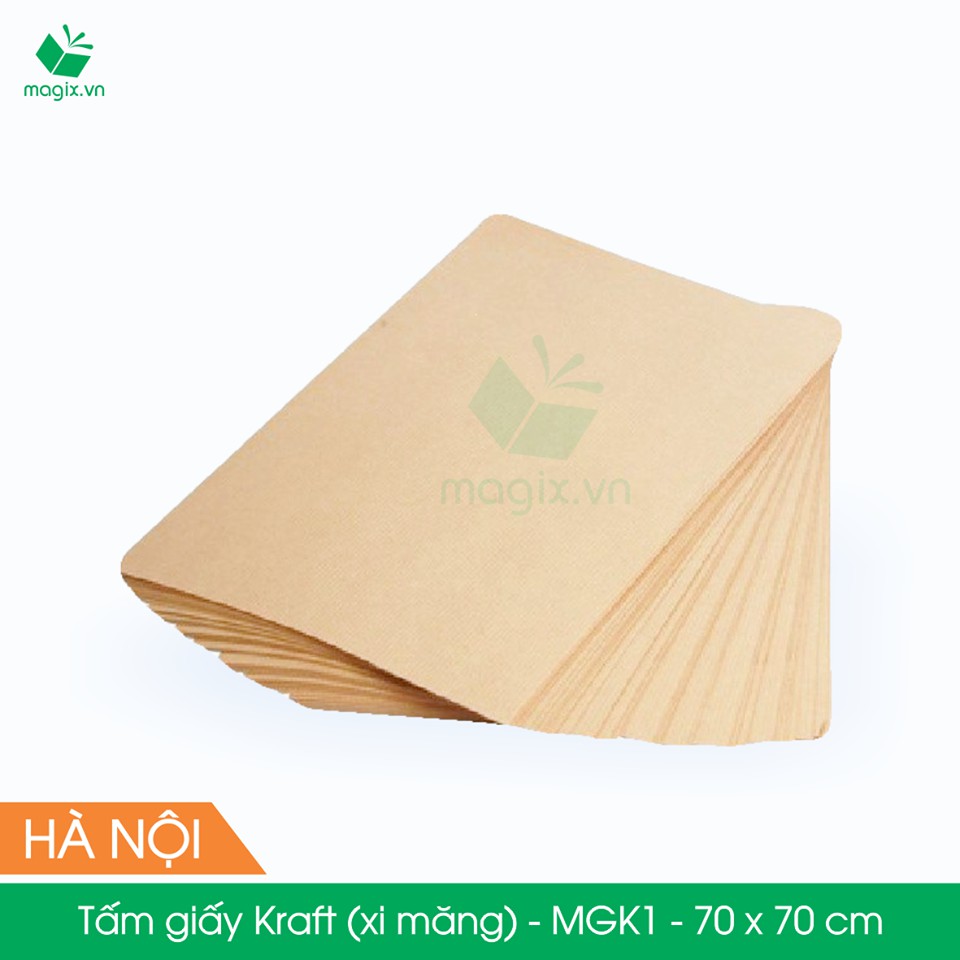 50 tấm giấy Kraft (xi măng) gói hàng - MGK1 - 70x70 cm