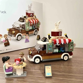 Đồ chơi lắp ráp mô hình Xe mini Coffee Truck 1740