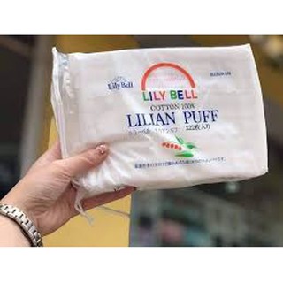 [Chuẩn Auth] Bông tẩy trang Lily Bell (222 Miếng/Túi) - 100% cotton (hàng nội địa Nhật)