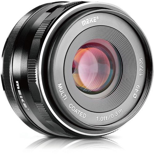 Ống kính MF Meike 35mm F1.4 - 35mm F1.7 chụp chân dung cho Sony - FujiFilm