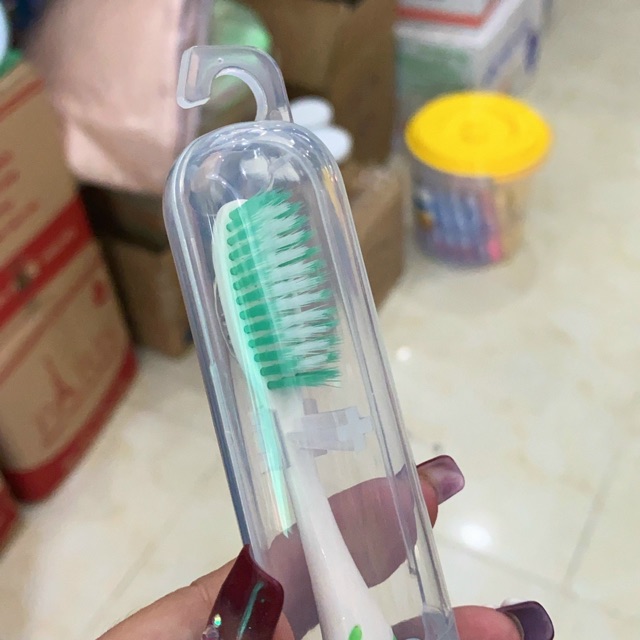 COMBOM 2 CÂY BÀN CHẢI ĐÁNH RĂNG SUWADEE LÔNG MỀM MỊN - CÓ HỘP ĐỰNG TỪNG CÂY