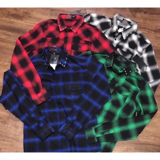 ÁO SƠ MI NAM KẺ CARO CỔ ĐÍNH ĐÁ- SƠ MI NAM CAO CẤP.