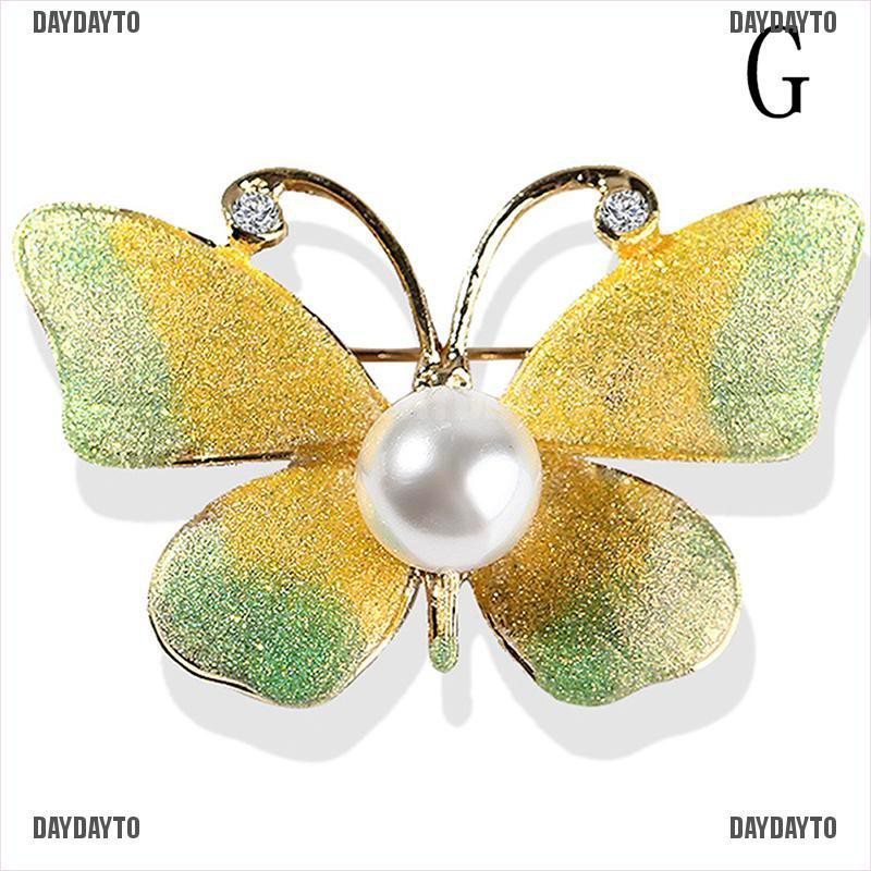 Ghim Cài Áo Hình Bướm Đính Đá Pha Lê Dễ Thương