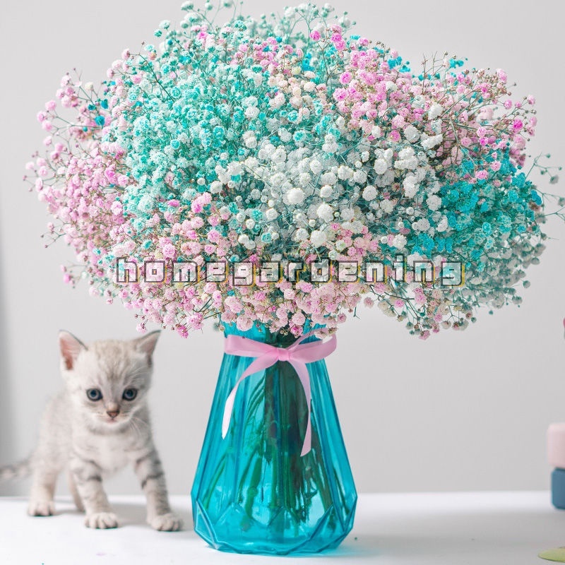 Bó hoa cúc baby giả bằng nhựa dùng trang trí tiệc cưới