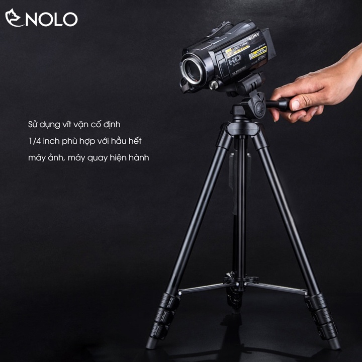 Bộ Tripod Cho Điện Thoại Máy Ảnh Compact Model TTX6218 Có Remote Điều Khiển Từ Xa Chiều Cao Tối Đa 128cm Thân Hợp Kim