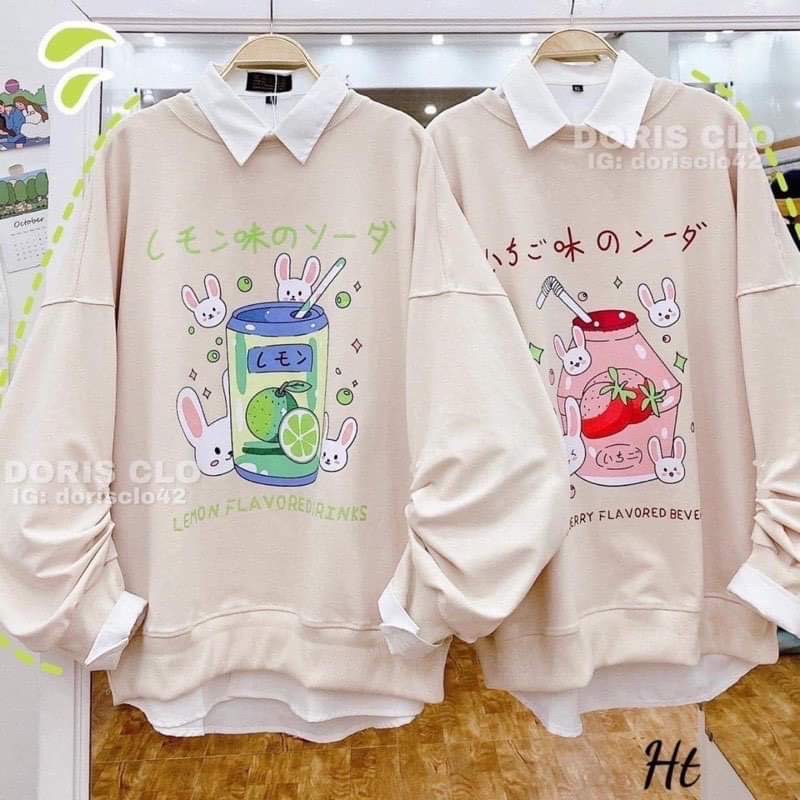 Áo sweater thỏ nước ngọt H2A