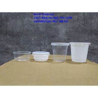 Combo 4 lốc / (mỗi lốc 50 hũ sốt CÓ NẮP) đựng tương ớt, nước sốt, muối ớt ...[NHIỀU SIZE]