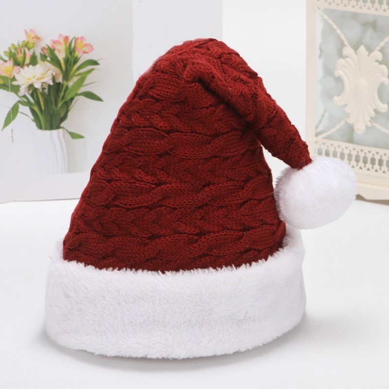 Han Mũ Dệt Kim Ông Già Noel Màu Trắng Cho Bạn Trai Bạn Gái Trượt Tuyết Ngoài Trời Mùa Đông Cưỡi Hiki