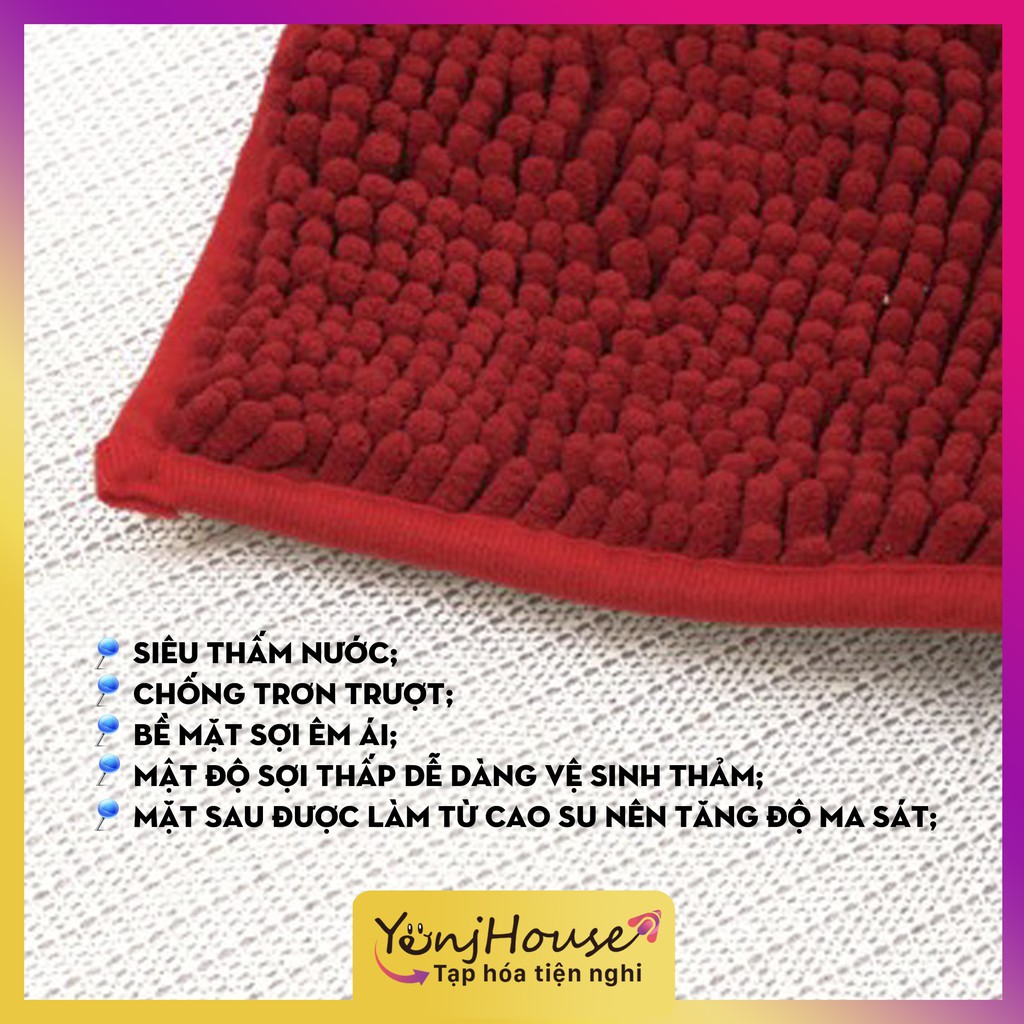 Thảm san hô siêu thấm 30x45cm (giao màu ngẫu nhiên) - YenjHouse