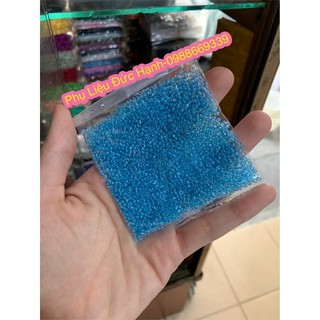 (goi 100g)Hạt cườm tấm nhiều màu
