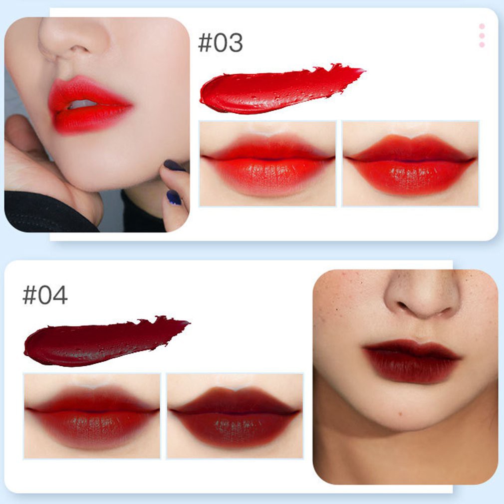 Son sáp ZIRANMI tông nhung dưỡng ẩm bóng mượt môi chống nước lâu trôi tự nhiên 8 màu tùy chọn