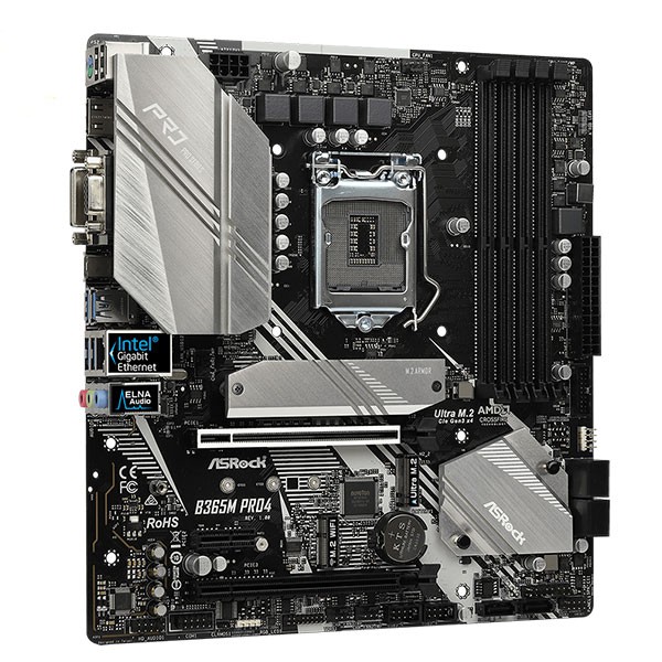 MainBoard Asrock B365M Pro 4 Full box - New - Chính Hãng FPT - BH 36 Tháng