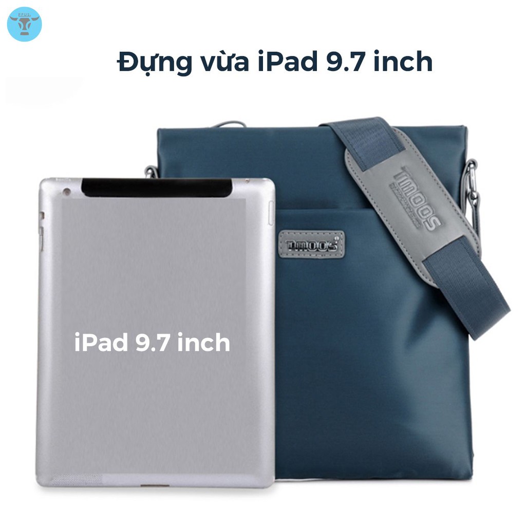 Túi đeo vai thời trang cao cấp TMOOS (EP09), túi chéo nam vải chống thấm, túi đeo vai đựng iPad