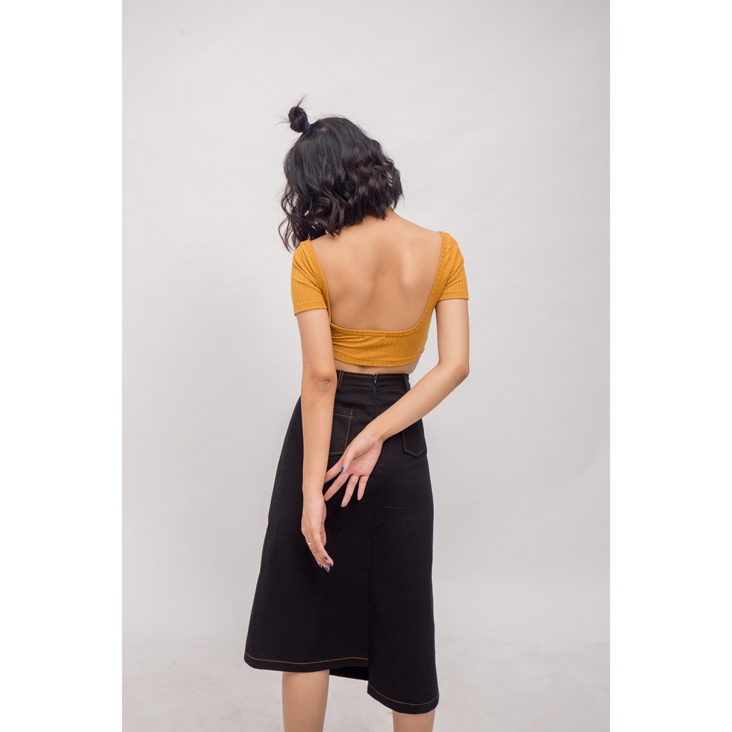 CHÂN VÁY ĐẮP CHÉO SECODEE KRISTY SKIRT | BigBuy360 - bigbuy360.vn